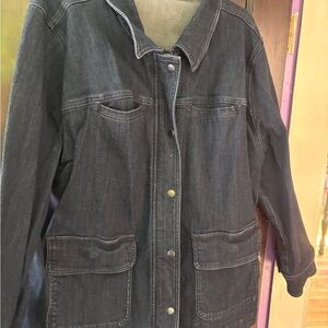 Universal Standard Dark Blue Jean Jacket